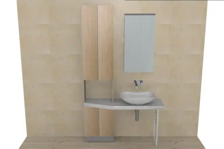 Progetto di arredobagno INTERNO77, rendering 125