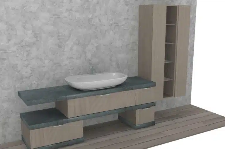 Progetto di arredobagno INTERNO77, rendering 129