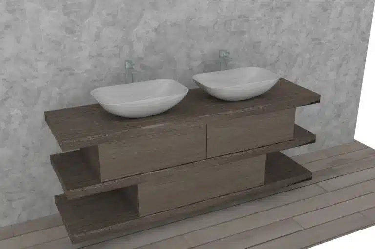 Progetto di arredobagno INTERNO77, rendering 130