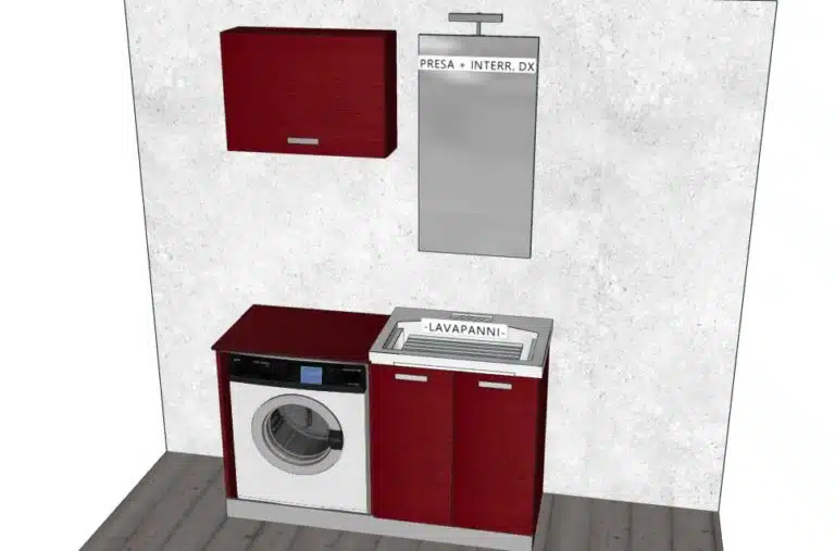 Progetto di arredobagno INTERNO77, rendering 134