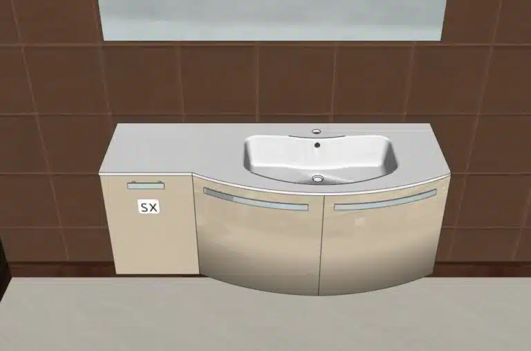 Progetto di arredobagno INTERNO77, rendering 136