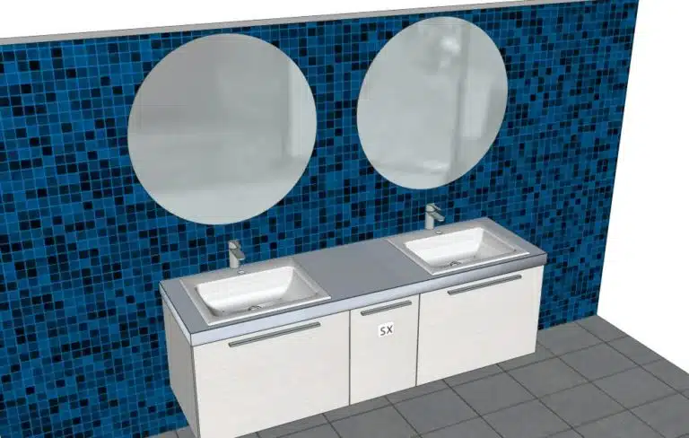 Progetto di arredobagno INTERNO77, rendering 141