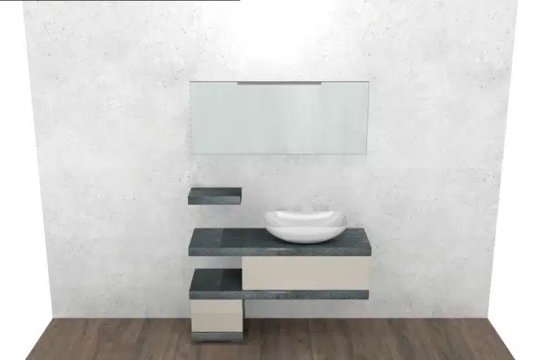 Progetto di arredobagno INTERNO77, rendering 143