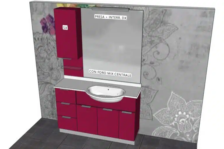 Progetto di arredobagno INTERNO77, rendering 145