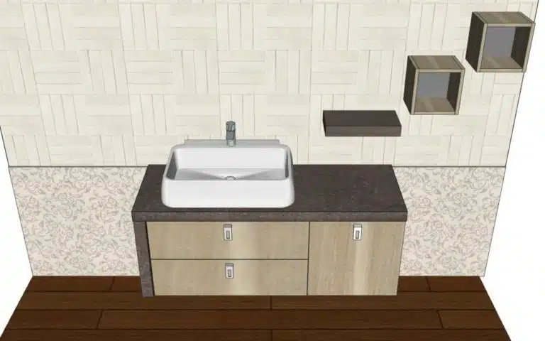 Progetto di arredobagno INTERNO77, rendering 148