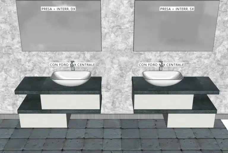 Progetto di arredobagno INTERNO77, rendering 151