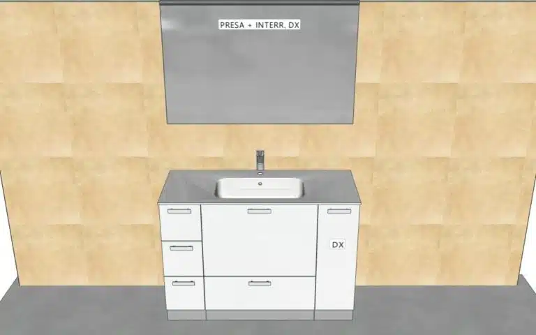 Progetto di arredobagno INTERNO77, rendering 155