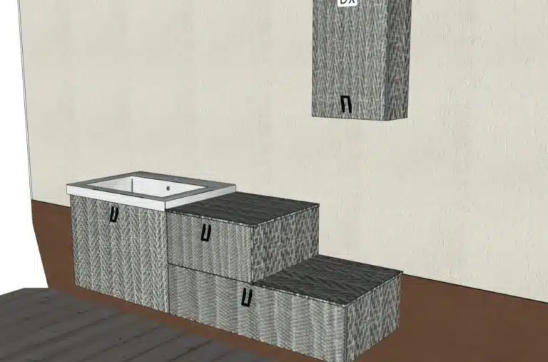 Progetto di arredobagno INTERNO77, rendering 156