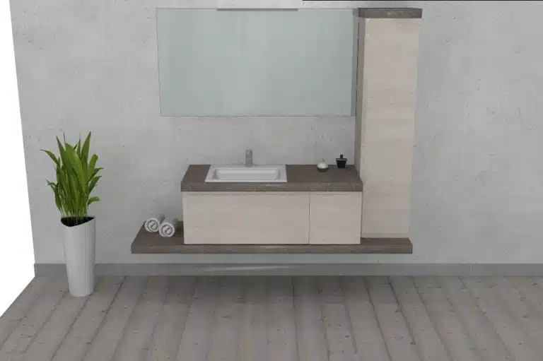 Progetto di arredobagno INTERNO77, rendering 162