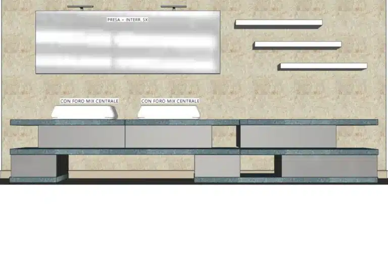 Progetto di arredobagno INTERNO77, rendering 166