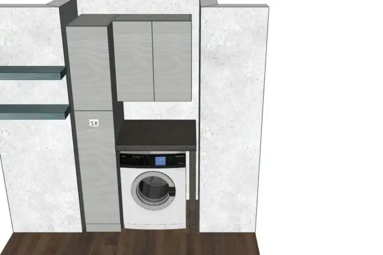 Progetto di arredobagno INTERNO77, rendering 172