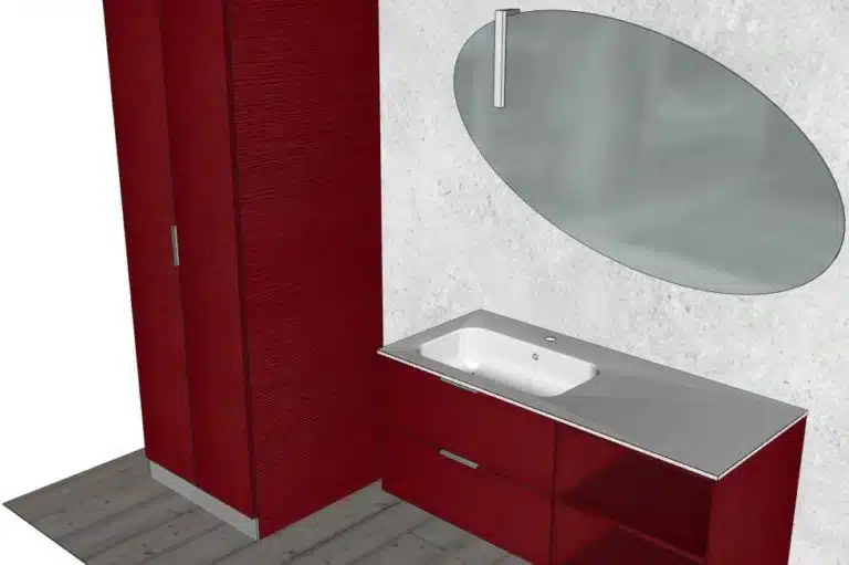 Progetto di arredobagno INTERNO77, rendering 173
