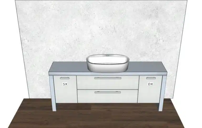 Progetto di arredobagno INTERNO77, rendering 176