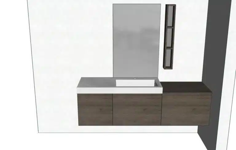 Progetto di arredobagno INTERNO77, rendering 178