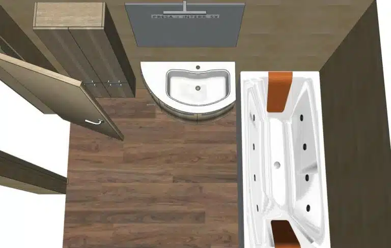 Progetto di arredobagno INTERNO77, rendering 182
