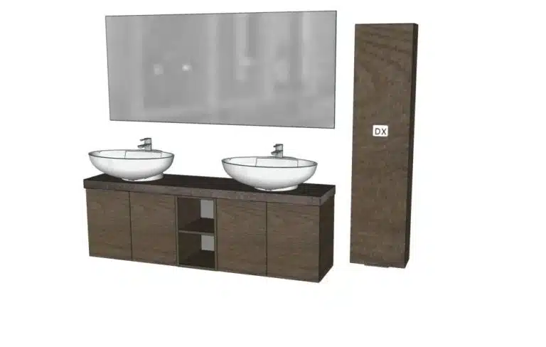 Progetto di arredobagno INTERNO77, rendering 184