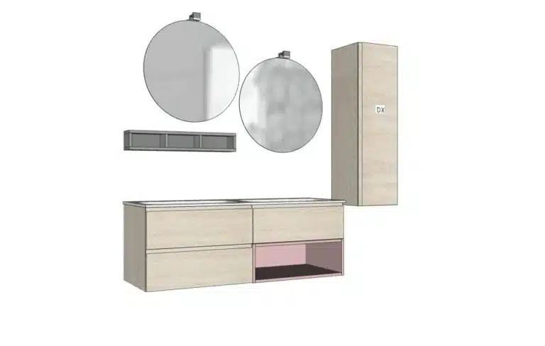 Progetto di arredobagno INTERNO77, rendering 185