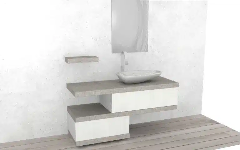 Progetto di arredobagno INTERNO77, rendering 186
