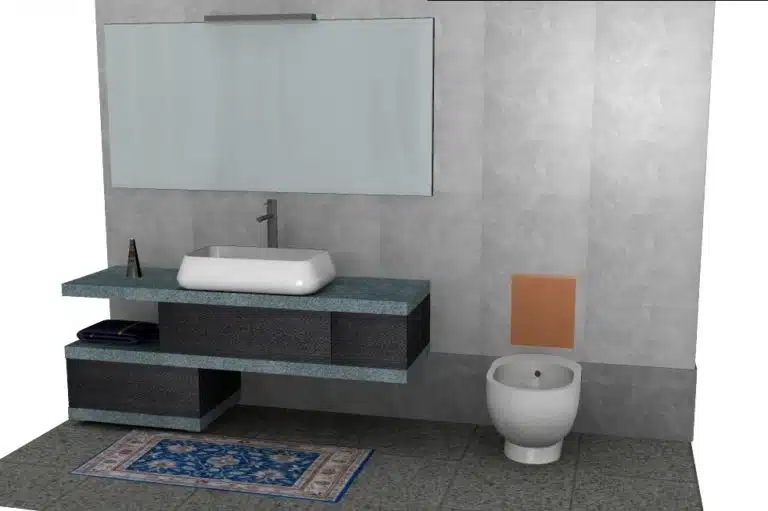 Progetto di arredobagno INTERNO77, rendering 188
