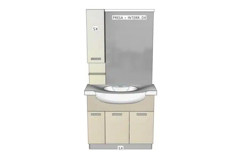 Progetto di arredobagno INTERNO77, rendering 189