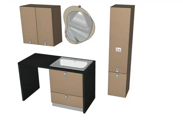 Progetto di arredobagno INTERNO77, rendering 193