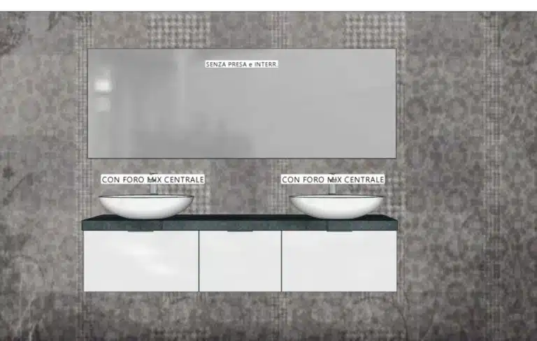 Progetto di arredobagno INTERNO77, rendering 200