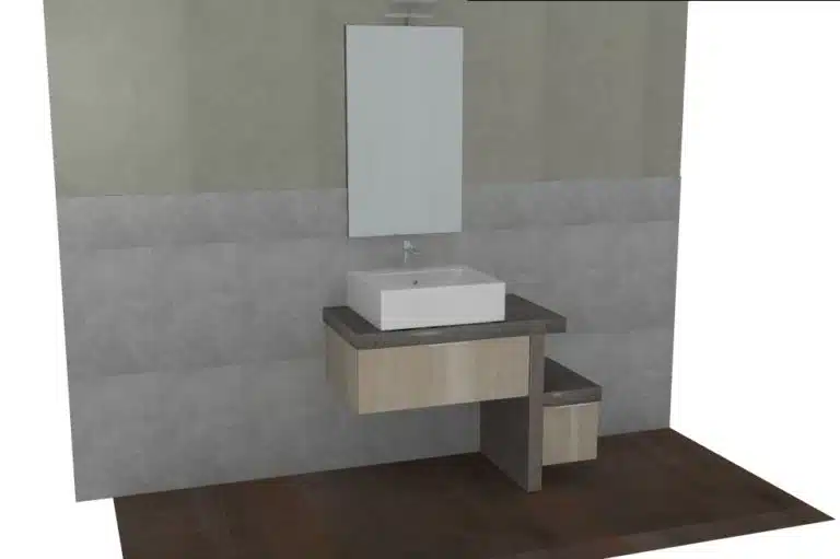 Progetto di arredobagno INTERNO77, rendering 206