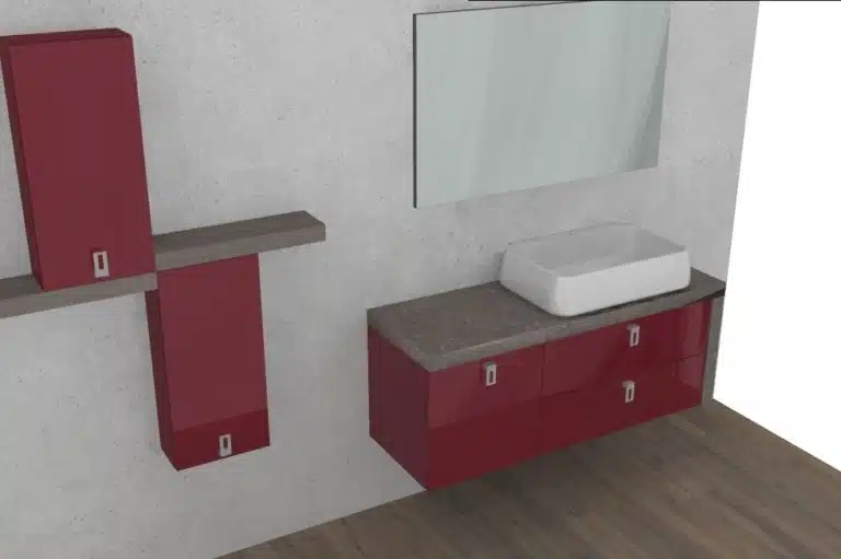 Progetto di arredobagno INTERNO77, rendering 208