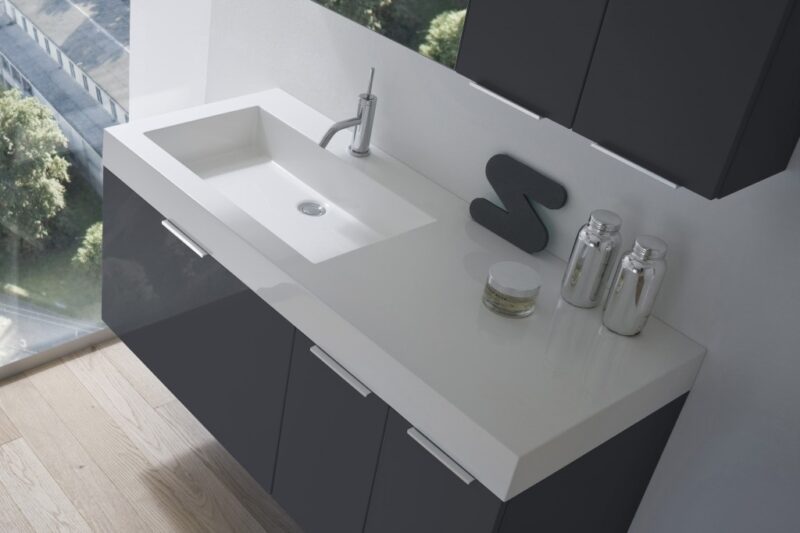 COMPAB B201 CITY - Mobile da bagno sospeso: L.120 cm