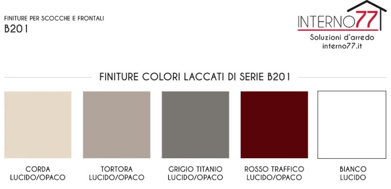 B201 - COLORI LACCATI DI SERIE