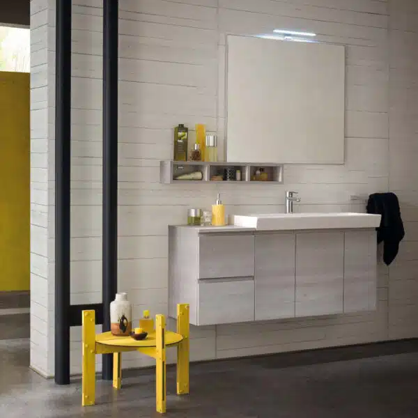 CL004 - Mobile arredo bagno design L.121 cm personalizzabile COMPAB