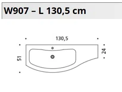 Mobile Bagno Curvo Arcom Jolly W907 - Design Moderno Italiano - foto 4