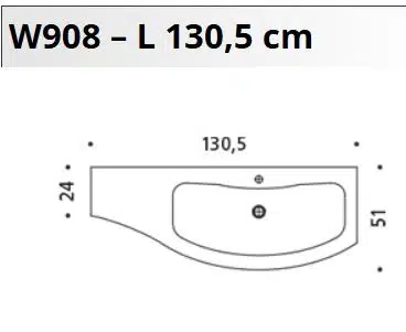 Mobile Bagno Curvo Arcom Jolly W907 - Design Moderno Italiano - foto 11