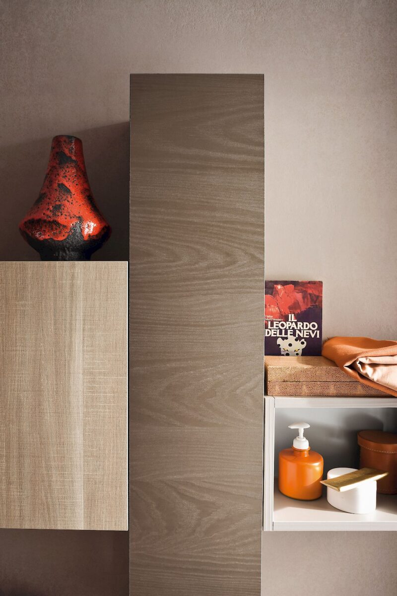 B201 12 - Mobile arredo bagno curvo L.125 cm personalizzabile COMPAB