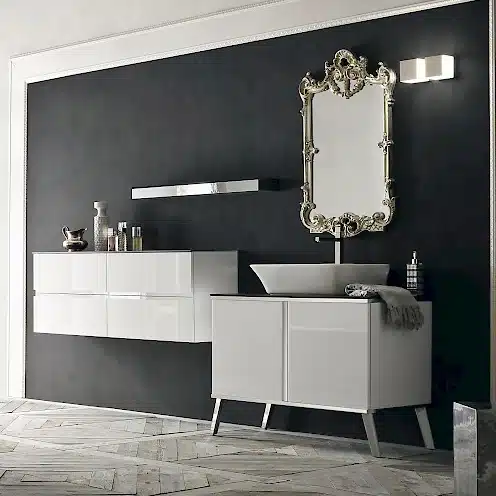 JACANA JA33 - Mobile luxury arredo bagno L.101+141 cm personalizzabile COMPAB