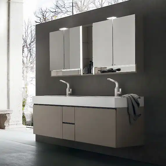 JACANA JA37 - Mobile luxury arredo bagno L.166 cm personalizzabile COMPAB
