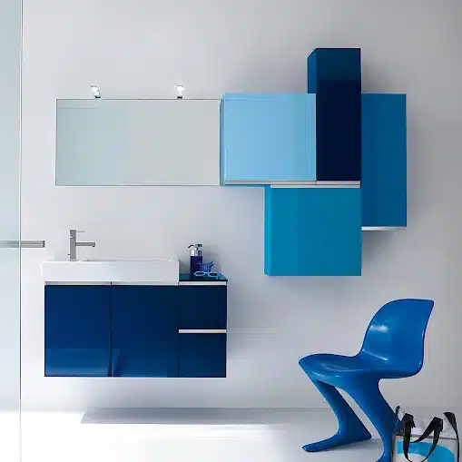 JACANA JA4 - Mobile luxury arredo bagno L.96+50+25+25 cm personalizzabile COMPAB