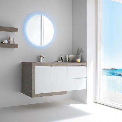 JACANA JA13 - Mobile luxury arredo bagno L.126 cm personalizzabile COMPAB