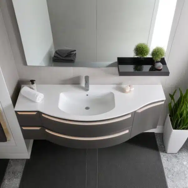 Mobile da Bagno curvo stondato by Compab