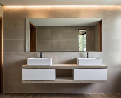 Mobile Bagno Doppio Lavabo Moderno EL18 | Compab | Personalizzabile - immagine 3