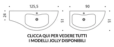 Mobile Bagno Curvo Arcom LY06 - Design Moderno Italiano 6 Mobile bagno curvo Arcom - Catalogo Piani in Mineralmarmo per bagno