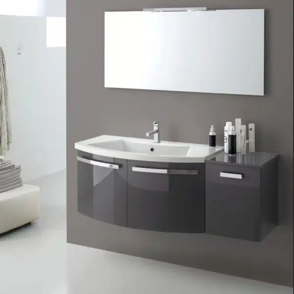 B201 LY06 – Mobile arredo bagno curvo L.130 cm personalizzabile COMPAB