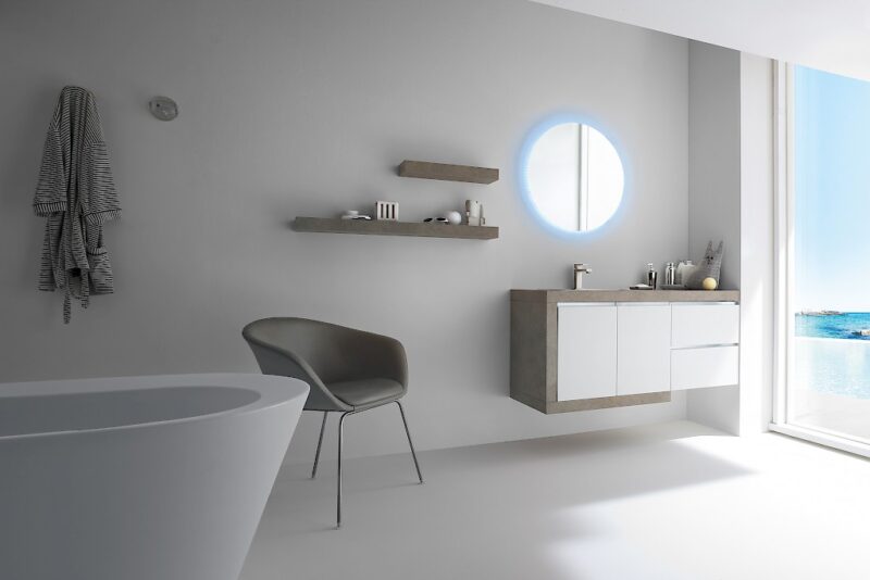JACANA JA13 - Mobile luxury arredo bagno L.126 cm personalizzabile COMPAB