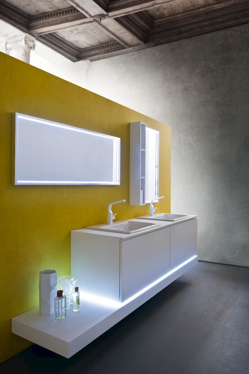 JACANA JA20 - Mobile luxury arredo bagno L.225 cm personalizzabile COMPAB