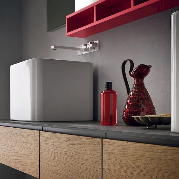 JACANA JA22 - Mobile luxury arredo bagno L.222 cm personalizzabile COMPAB