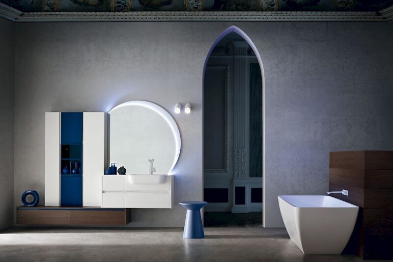 JACANA JA25 - Mobile luxury arredo bagno L.254 cm personalizzabile COMPAB