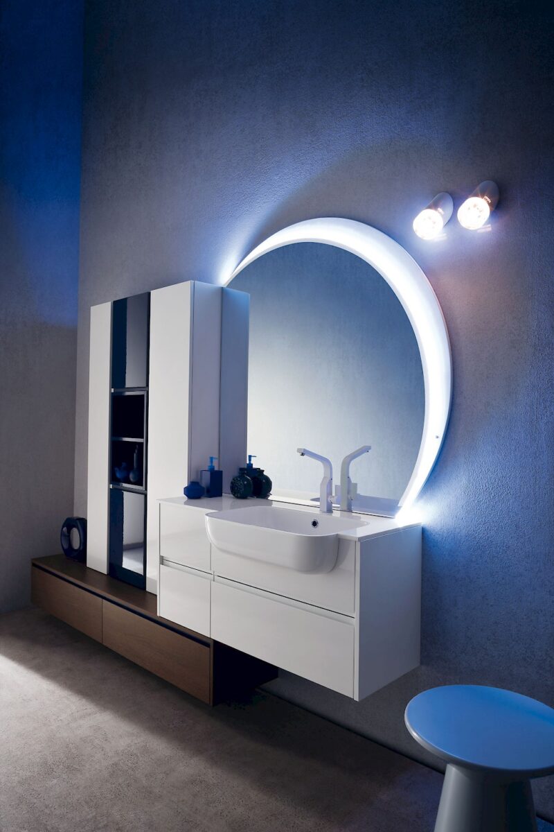JACANA JA25 - Mobile luxury arredo bagno L.254 cm personalizzabile COMPAB