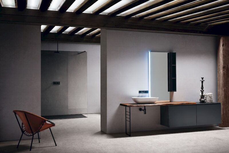 JACANA JA28 - Mobile luxury arredo bagno L.240 cm personalizzabile COMPAB