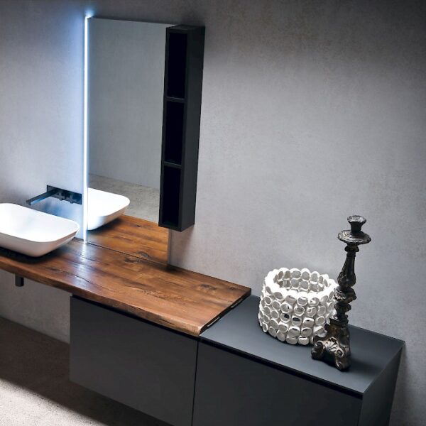 JACANA JA28 - Mobile luxury arredo bagno L.240 cm personalizzabile COMPAB