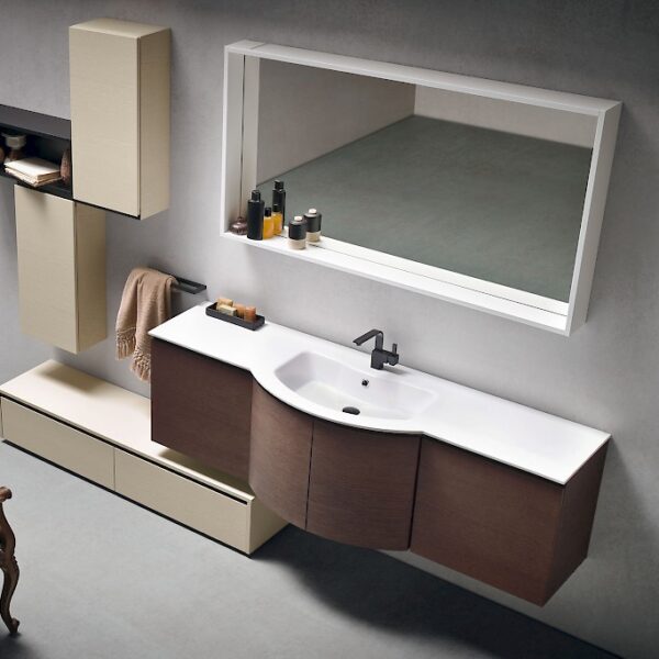 JACANA JA29 - Mobile luxury arredo bagno L.71+140+70 cm personalizzabile COMPAB
